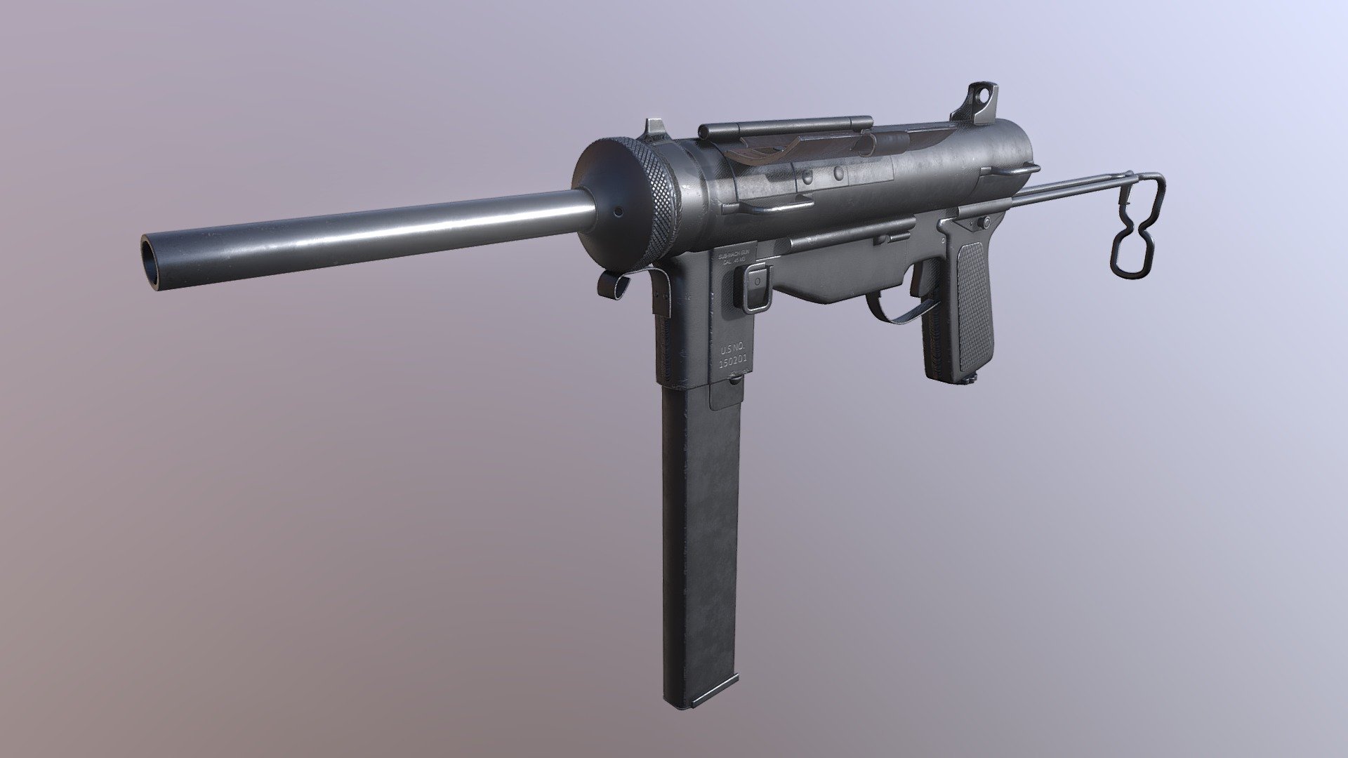 05 Us Submachine Gun M3 Grease Gun