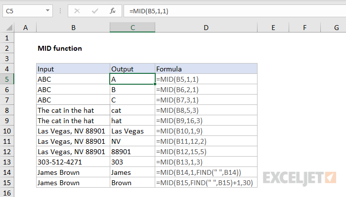 10 Formula Mid Functions In Excel The Ultimate Guide To Mastering