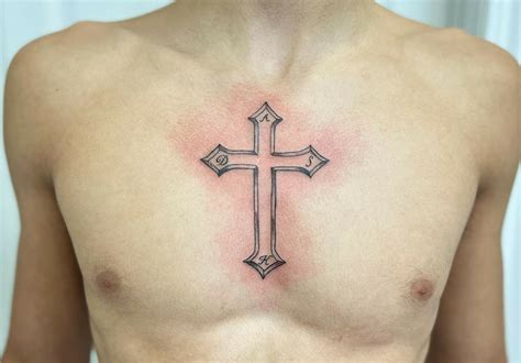 10 Latest Cross On Chest Tattoo Ideas To Try In 2023