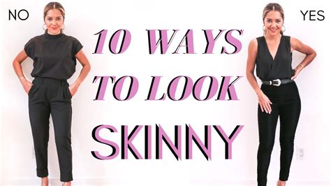 10 Ways To Look Skinny In Clothes Fashion Hacks 2019 Youtube