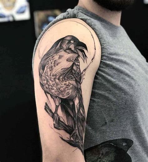 100 Inspirational Raven Crow Tattoo Ideas Ultimate Guide