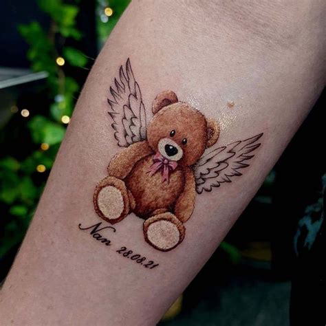 100 Lovable Teddy Bear Tattoo Designs With Meanings And Ideas 95