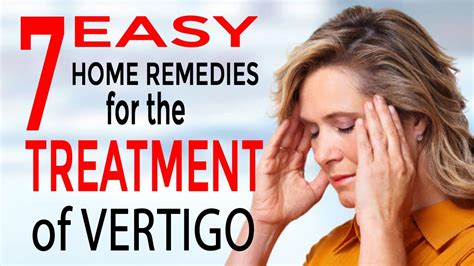 11 Easy Home Remedies For The Treatment Of Vertigo Youtube