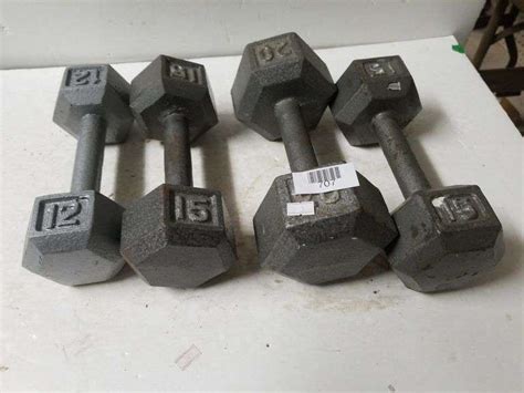 12 15 20 Lb Hand Weights Trice Auctions