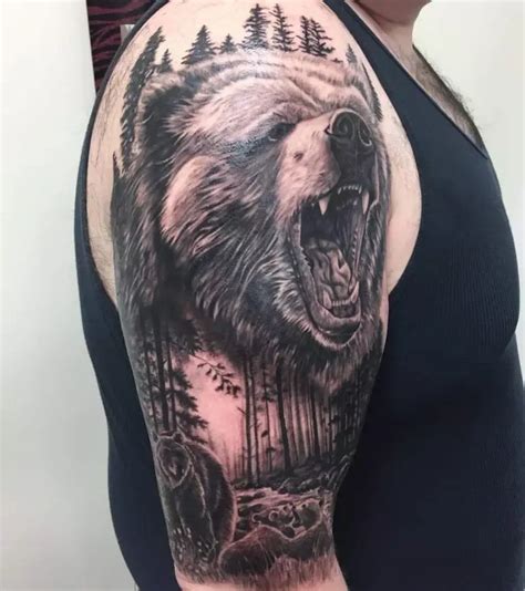 12 Best Grizzly Bear Tattoo Designs And Ideas Petpress Bear