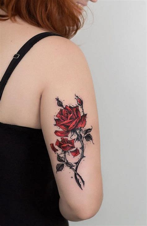 120 Meaningful Rose Tattoo Designs Cuded Rose Tattoos For Women Rose Tattoo Sleeve Rose