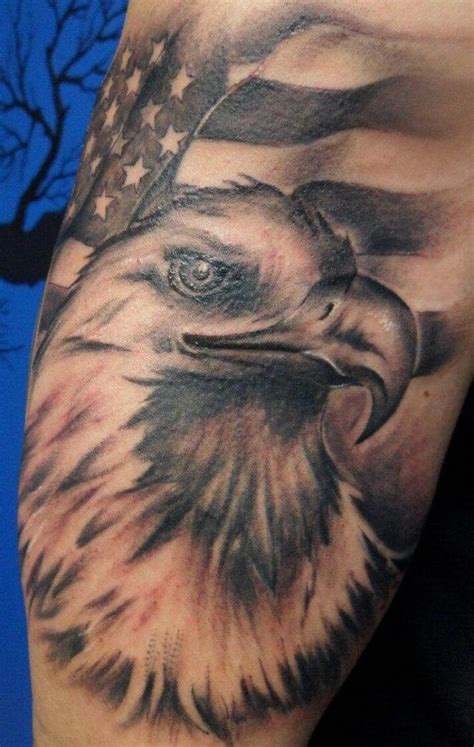 14 Best Bald Eagle With American Flag Tattoo Designs Petpress