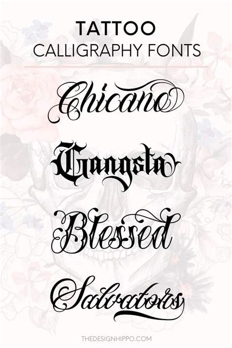 15 Best Tattoo Calligraphy Fonts