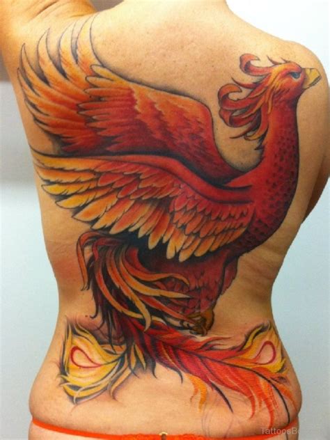 16 Best Colored Phoenix Tattoo On Back Body Images On Pinterest