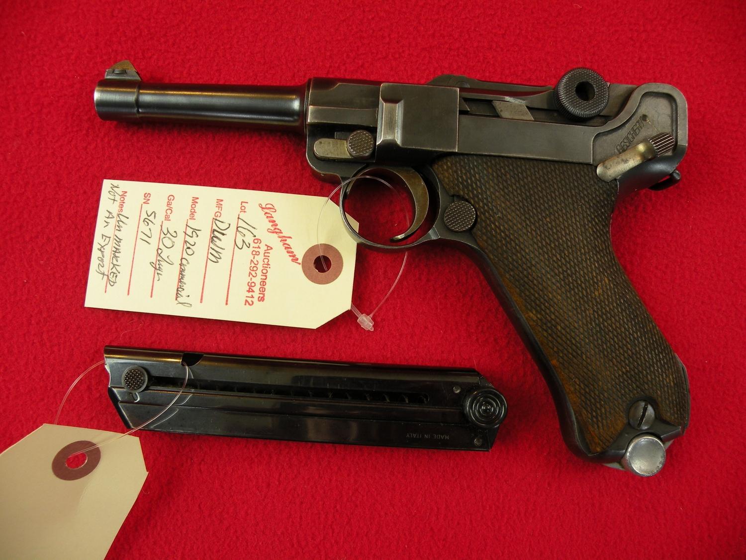 1920S German Commercial Luger R Guns