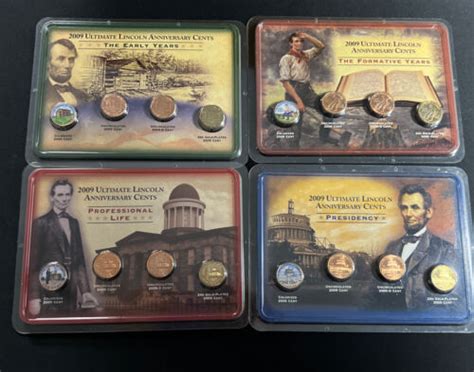 2009 P D Ultimate Lincoln Anniversary Cents Set Of 4 Uncirculated