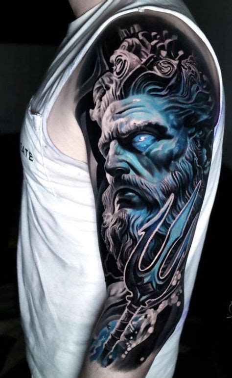 210 Amazing Poseidon Tattoo Designs With Meanings 2023 Greek Gods Ink