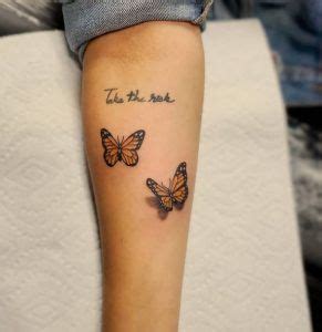 22 Cute Butterfly With Name Tattoos To Keep You Flake Tattoo Twist