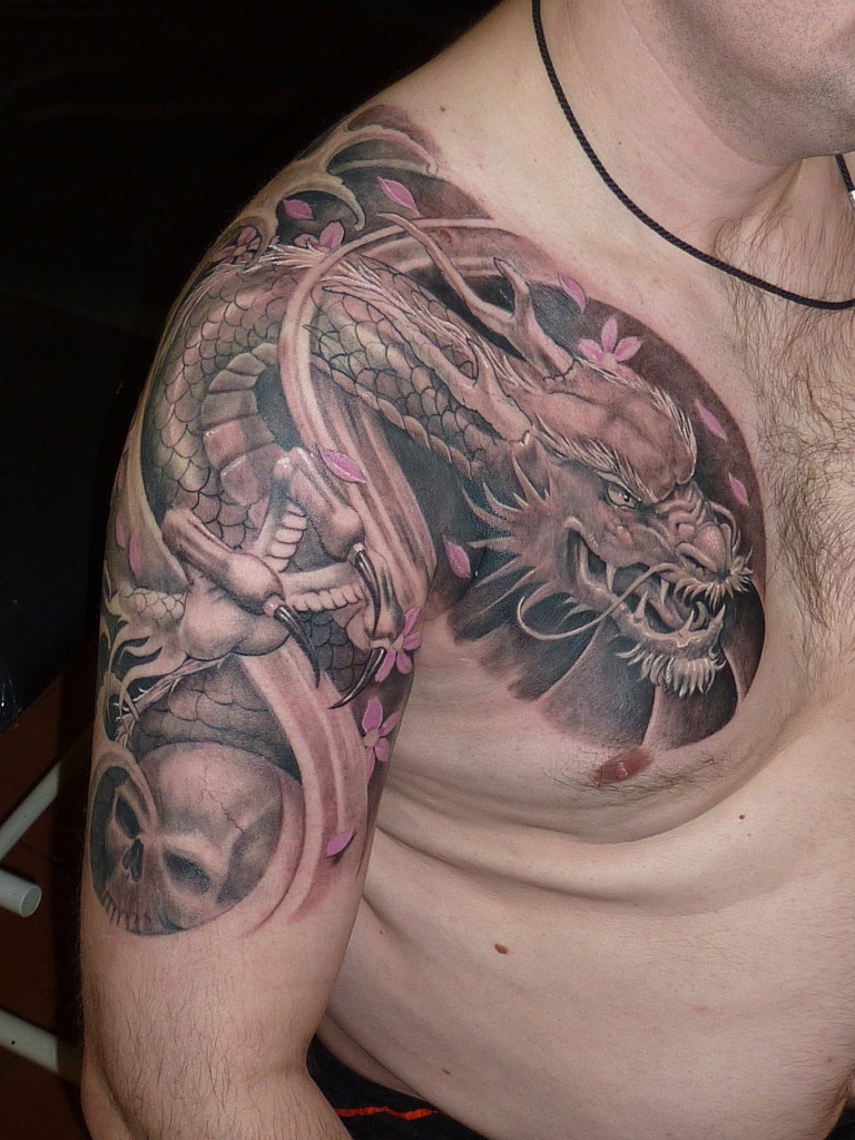 23 Tattoo Dragon Shoulder Images