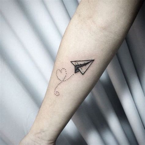 24 Paper Airplanes Tattoos With Fun And Whimsical Meanings Tattooswin