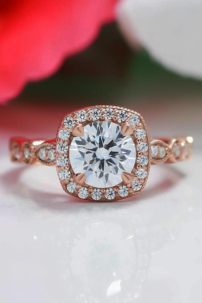 24 Rose Gold Engagement Rings By Famous Jewelers Oh So Perfect Proposal