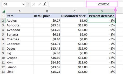 25 Percentage Increase Decrease Formula Excel Full Formulas Riset