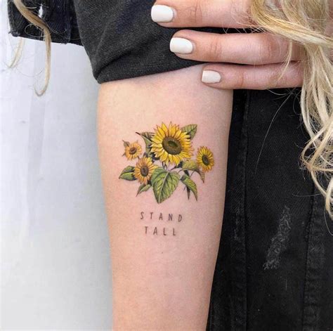 250 Amazing Sunflower Tattoo Designs With Meanings And Ideas Body Art