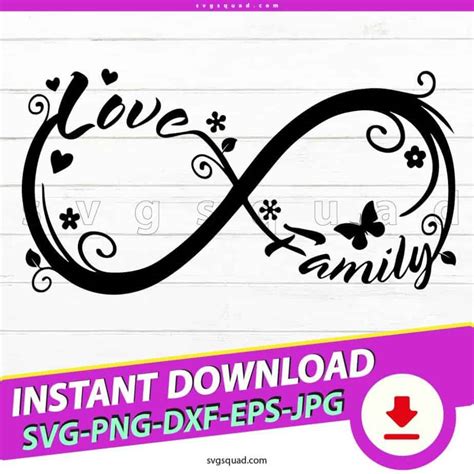 28 Infinity Svg Infinity Symbol Svg Family Infinity Love Etsy