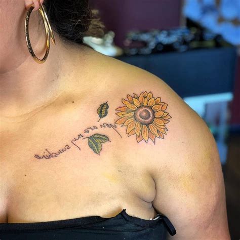 30 Best Sunflower Tattoo On Shoulder Ideas Sunflower Tattoo