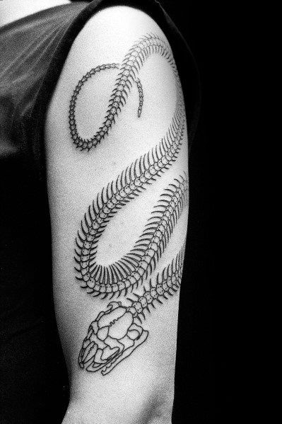 30 Snake Skeleton Tattoo Ideas For Men Bone Designs Artofit