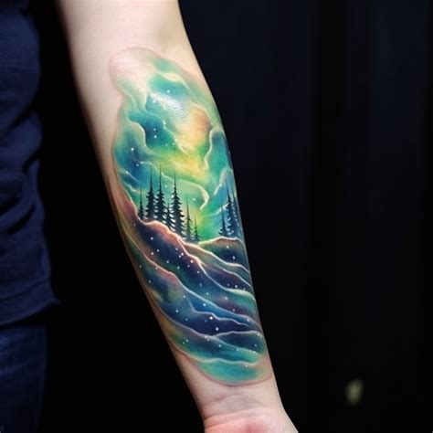 32 Aurora Borealis Tattoos Ideas Aurora Borealis Tattoo Tattoos