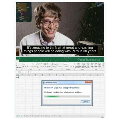 35 Hilarious Excel Humor Memes Barnorama