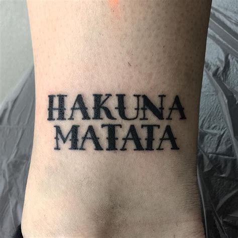 35 Inspiring Hakuna Matata Symbol Tattoos Its Meaning A Life