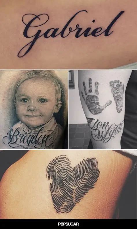 38 Loving Tattoos With Kids Names To Cherish