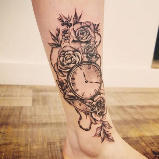 39 Inspiring Leg Tattoo Designs Ideas For Women Flower Leg