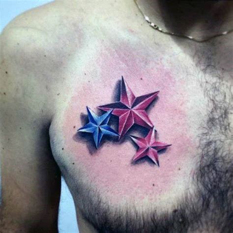 3D Star Tattoo Designs For Men