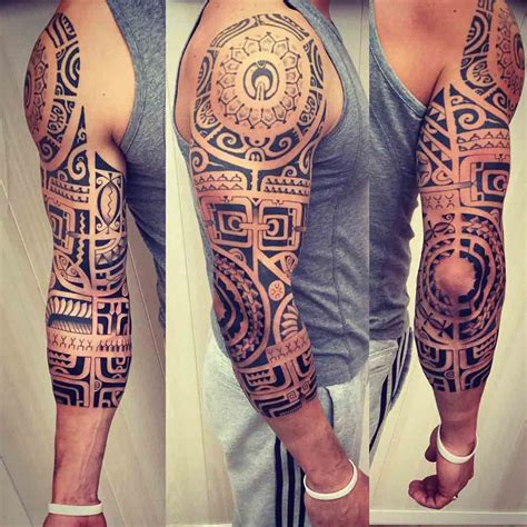 40 Polynesian Sleeve Tattoo Designs For Men 2023 Guide