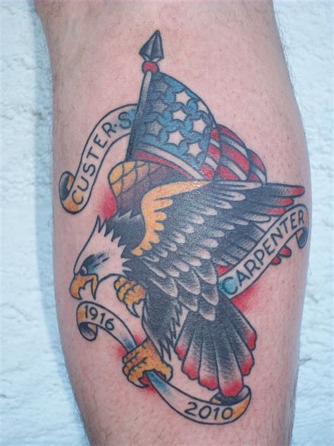 42 Tattoos Traditional Eagle And Flag Ideas Tattoos Traditional