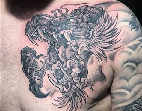 45 Breathtaking Dragon Head Tattoo Designs Ideas