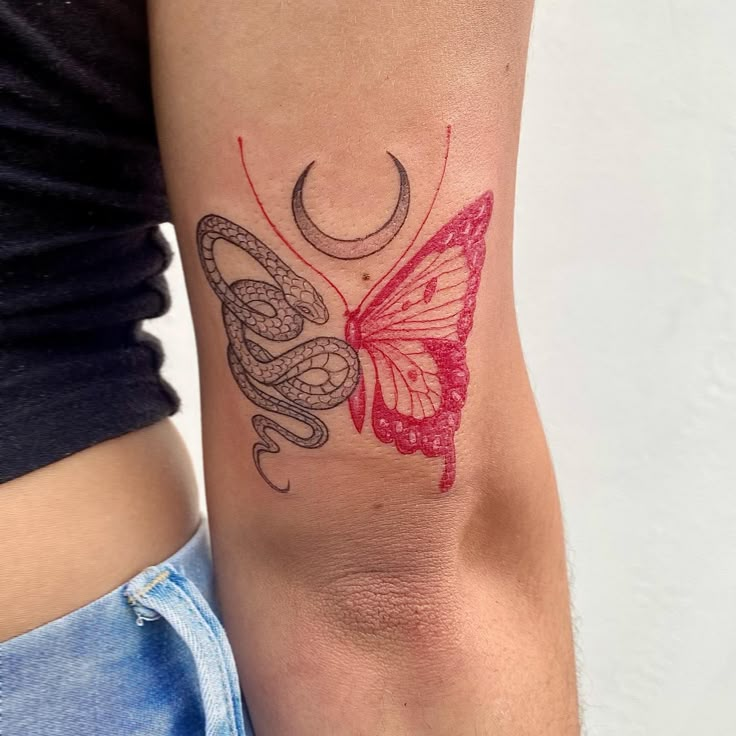 46 Red Butterfly Tattoo Designs With Meanings That Will Amaze You In