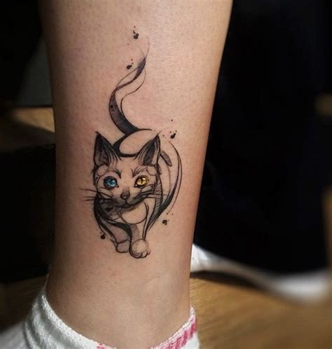 47 Of The Very Best Cat Tattoos Page 7 Of 47 Lovein Home Cute Cat