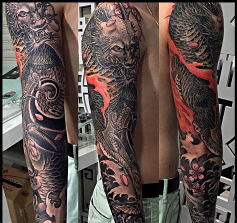 50 Best Dragon Tattoos On Full Sleeve Tattoo Designs Tattoosbag Com