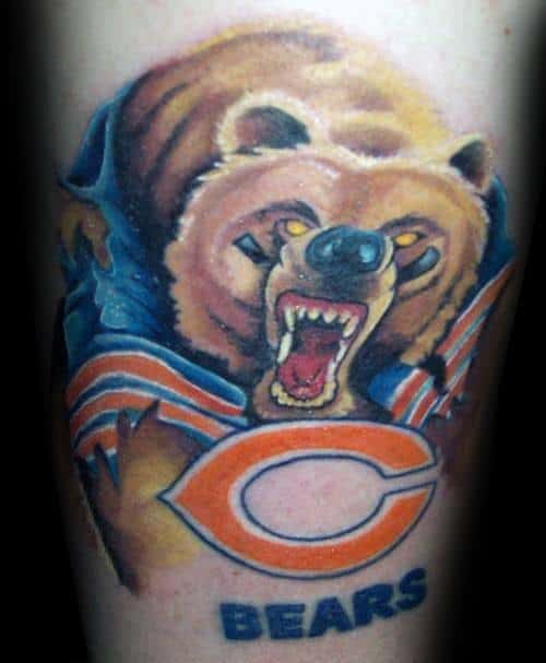 50 Chicago Bears Tattoos For Men 2023 Inspiration Guide