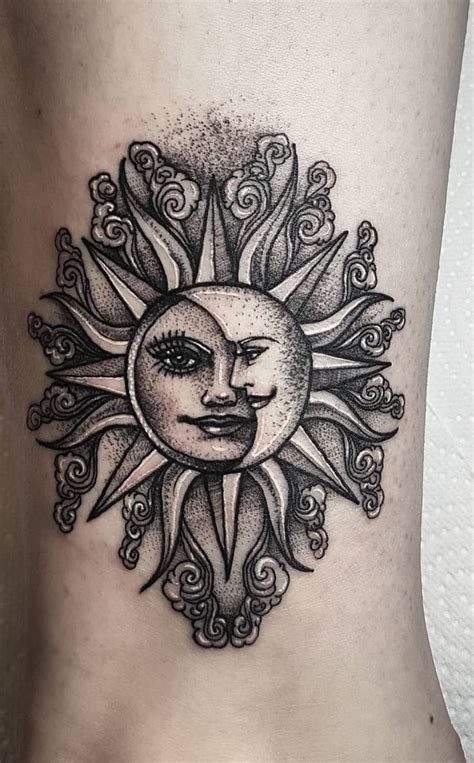 50 Meaningful And Beautiful Sun And Moon Tattoos Kickass Things Hip