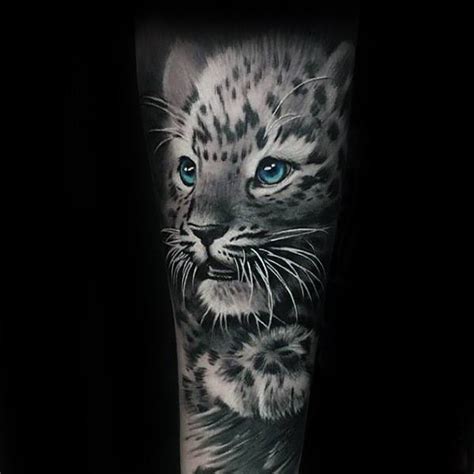 50 Snow Leopard Tattoo Designs For Men Animal Ink Ideas