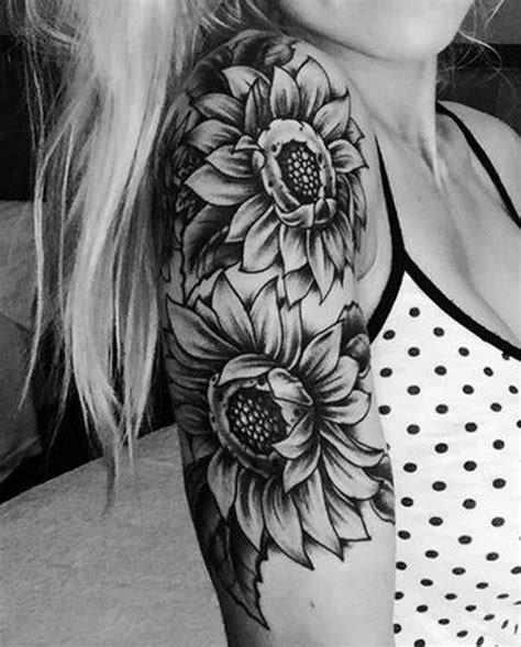 50 Stunning Shoulder Tattoos Shoulder Tattoo Sunflower Tattoo