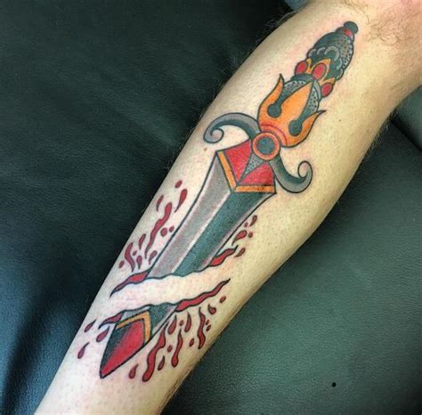 50 Traditional Dagger Tattoo Designs With Meaning 2022