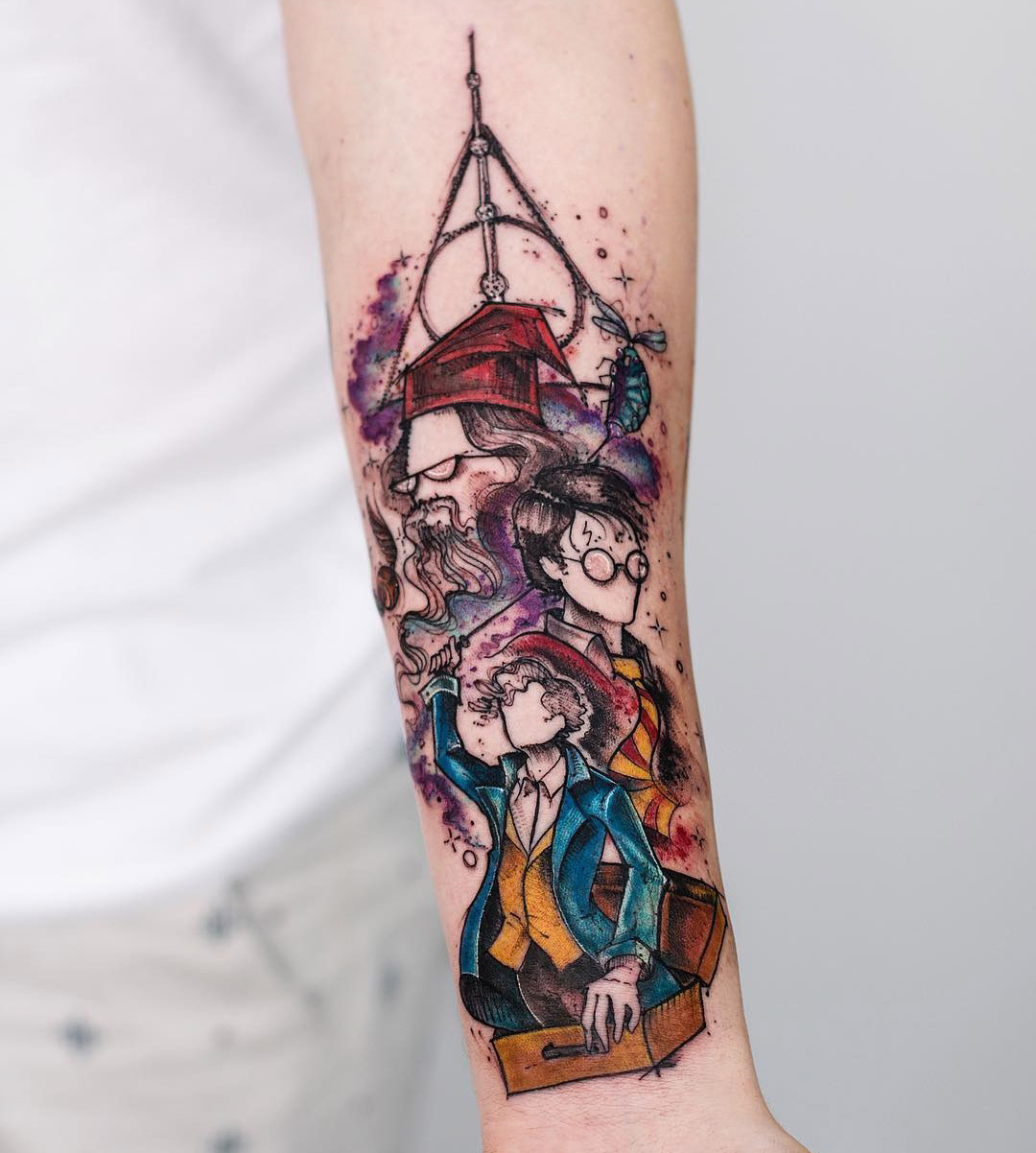 54 Harry Potter Sleeve Tattoo Best Ideas In 2025