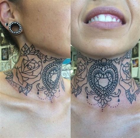 59 Best Images About Beautiful Throat Tattoos On Pinterest Tattoo On