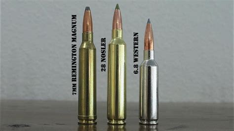 6 8 Western Vs 7Mm Rem Mag Vs 28 Nosler Review And Comparison Vs 28