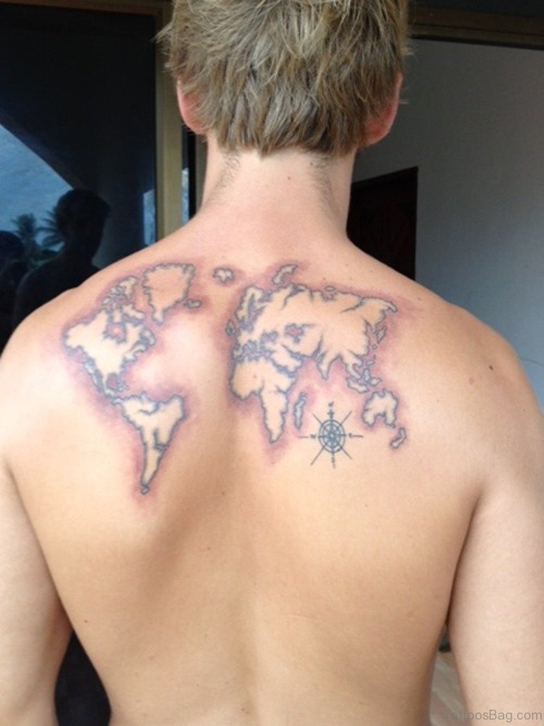 60 Outlandish Map Tattoos For Back