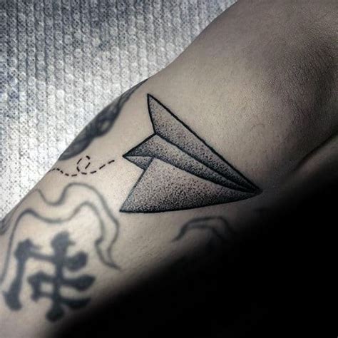 60 Unique Paper Airplane Tattoo Designs For Men 2023 Guide