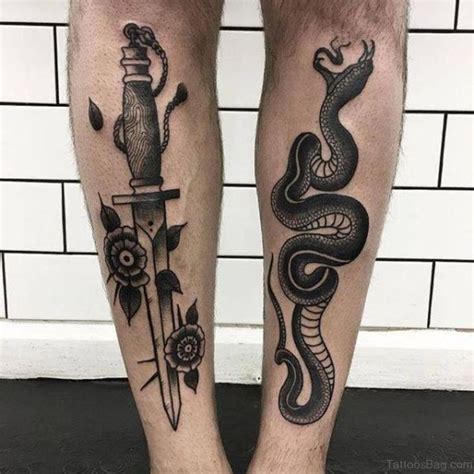 61 Wonderful Snake Tattoos On Leg