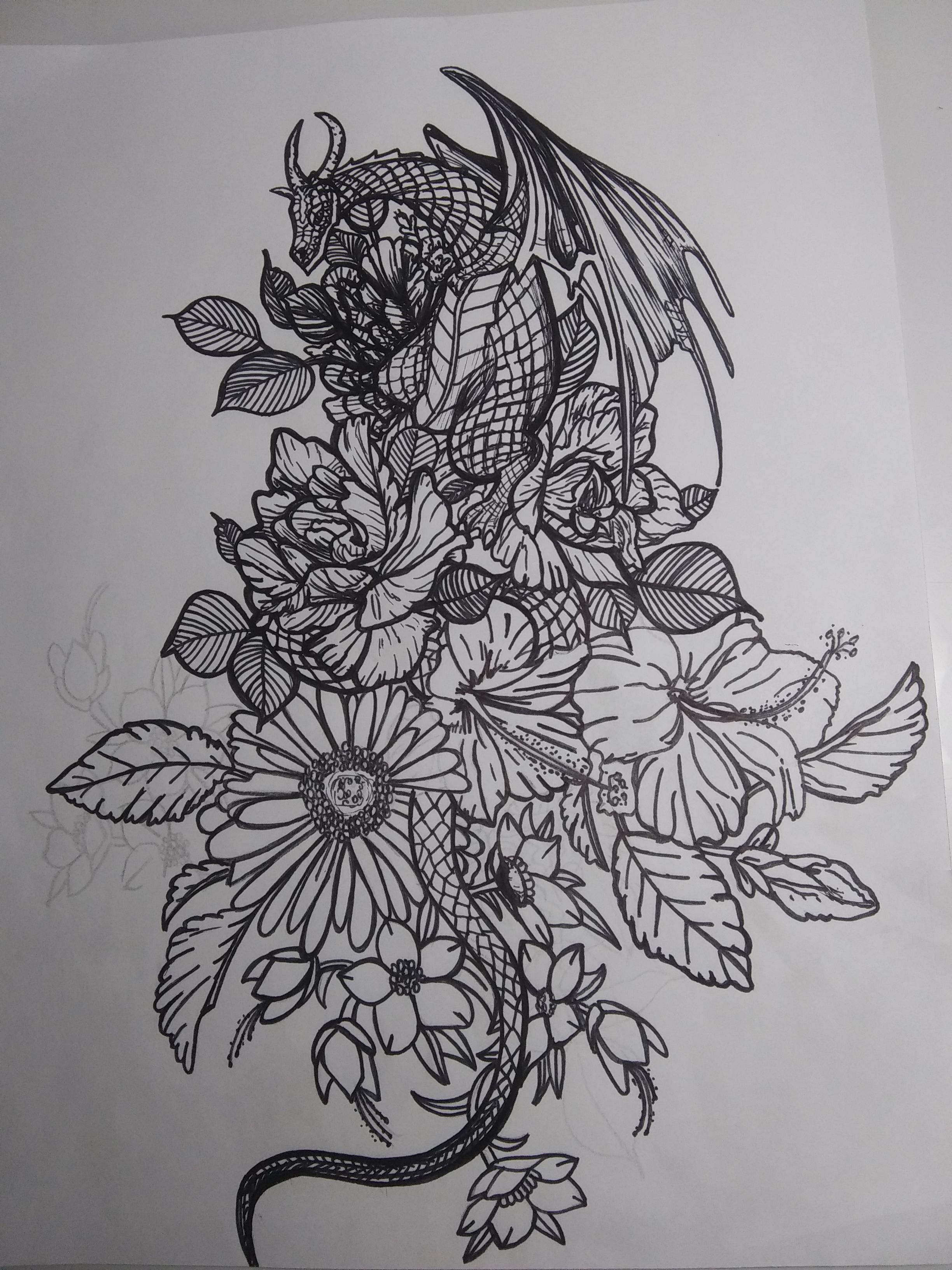 7 Ways To Design The Ultimate Dragon And Flower Tattoo - Media Rpgsite