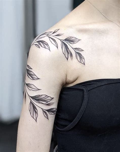 70 Beautiful Shoulder Tattoos For Women With Meaning Vine Tattoos